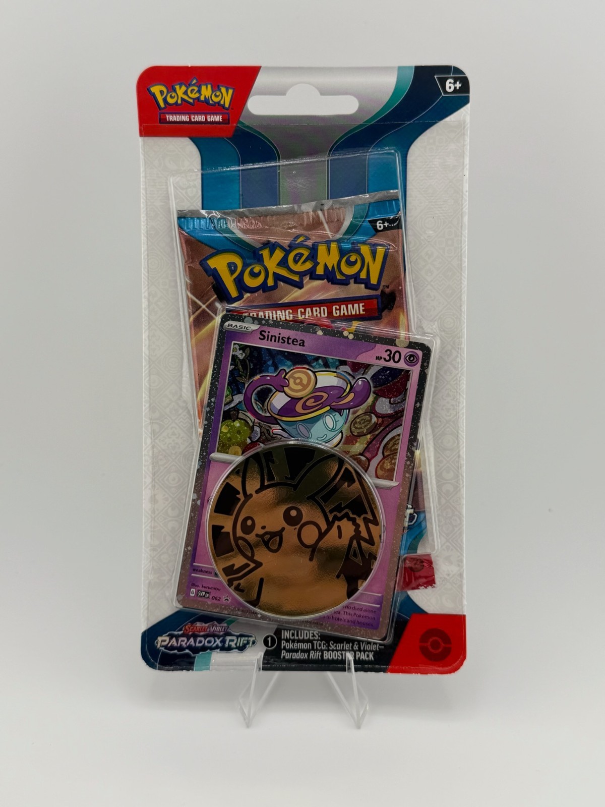 Pokémon Paradox Rift Checklane Blister (Sinistea) – 1 Booster Pack, New & Sealed