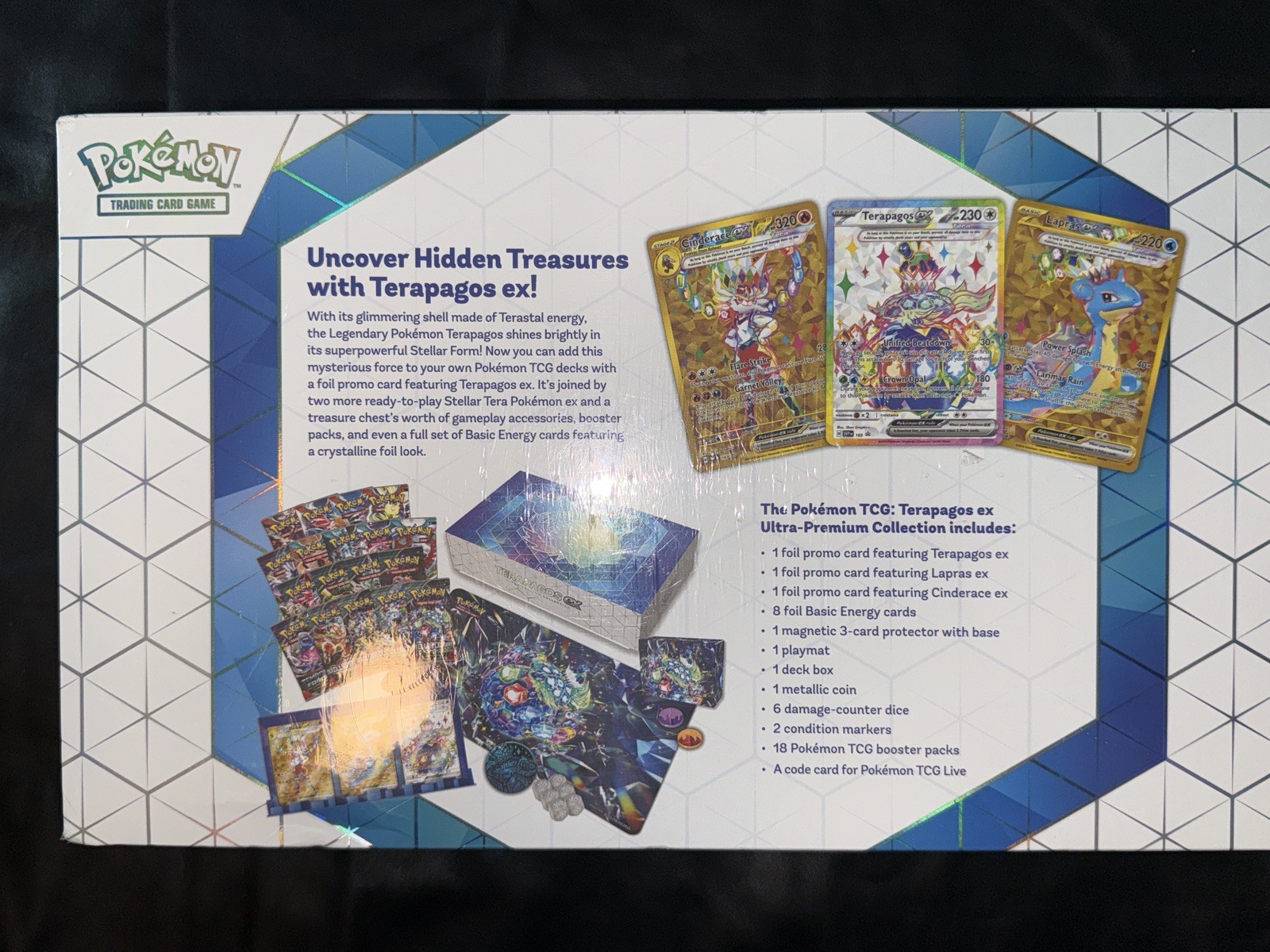 Pokémon TCG Terapagos ex Ultra Premium Collection Box English Sealed Cards