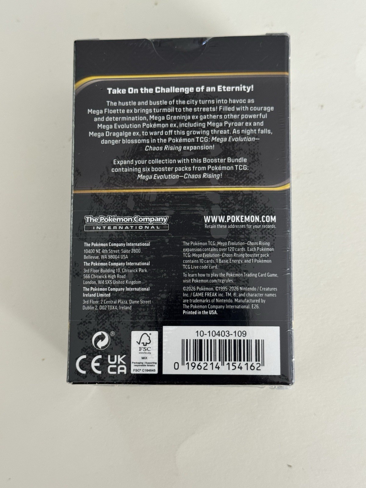 Pokemon TCG ME04: Chaos Rising Booster Bundle New Sealed