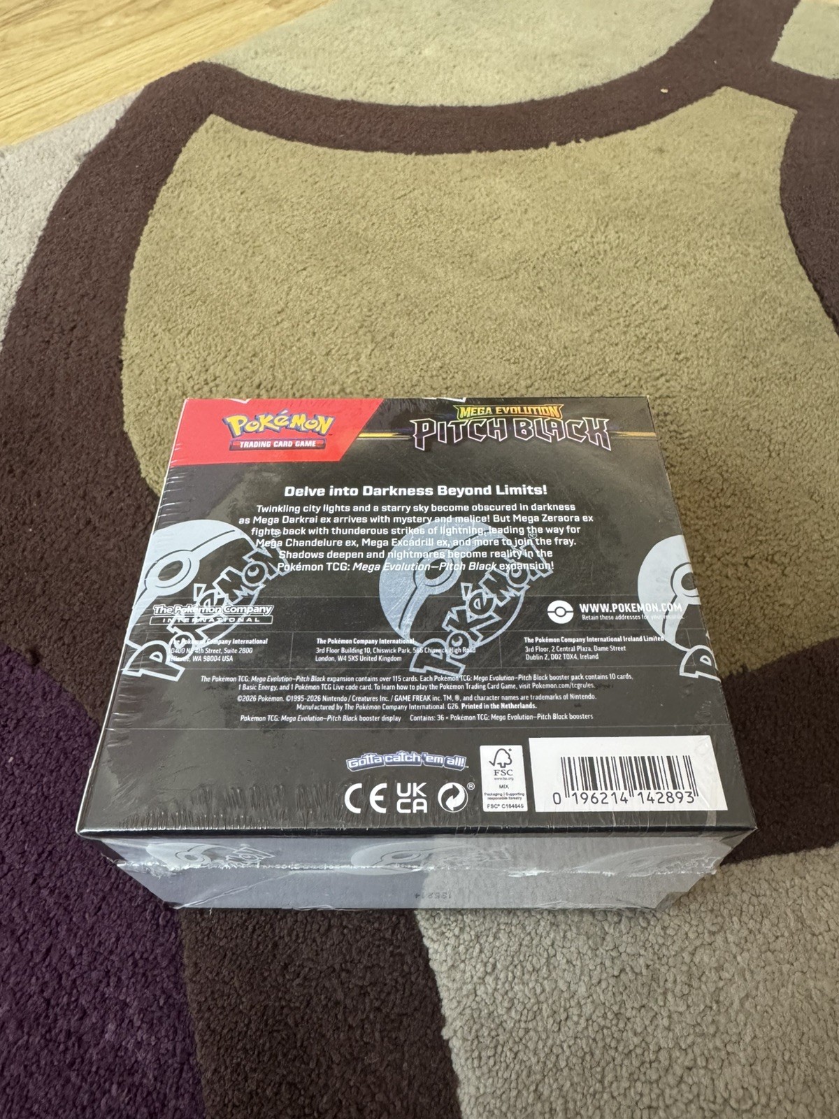 Pokémon TCG: Mega Evolution Pitch Black Booster Display Box (36 Packs) -In Hand✅