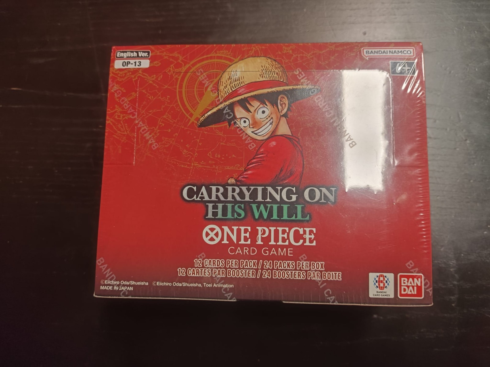 One Piece Card Game OP-13 Carrying on His Will Box ENG SEALED