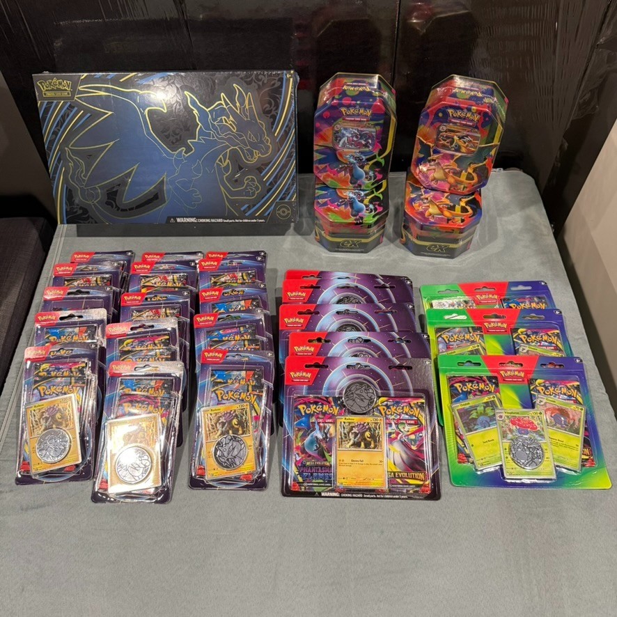 Pokemon TCG PHANTASMAL FLAMES – Mega Charizard UPC / Blisters / Tins SEALED