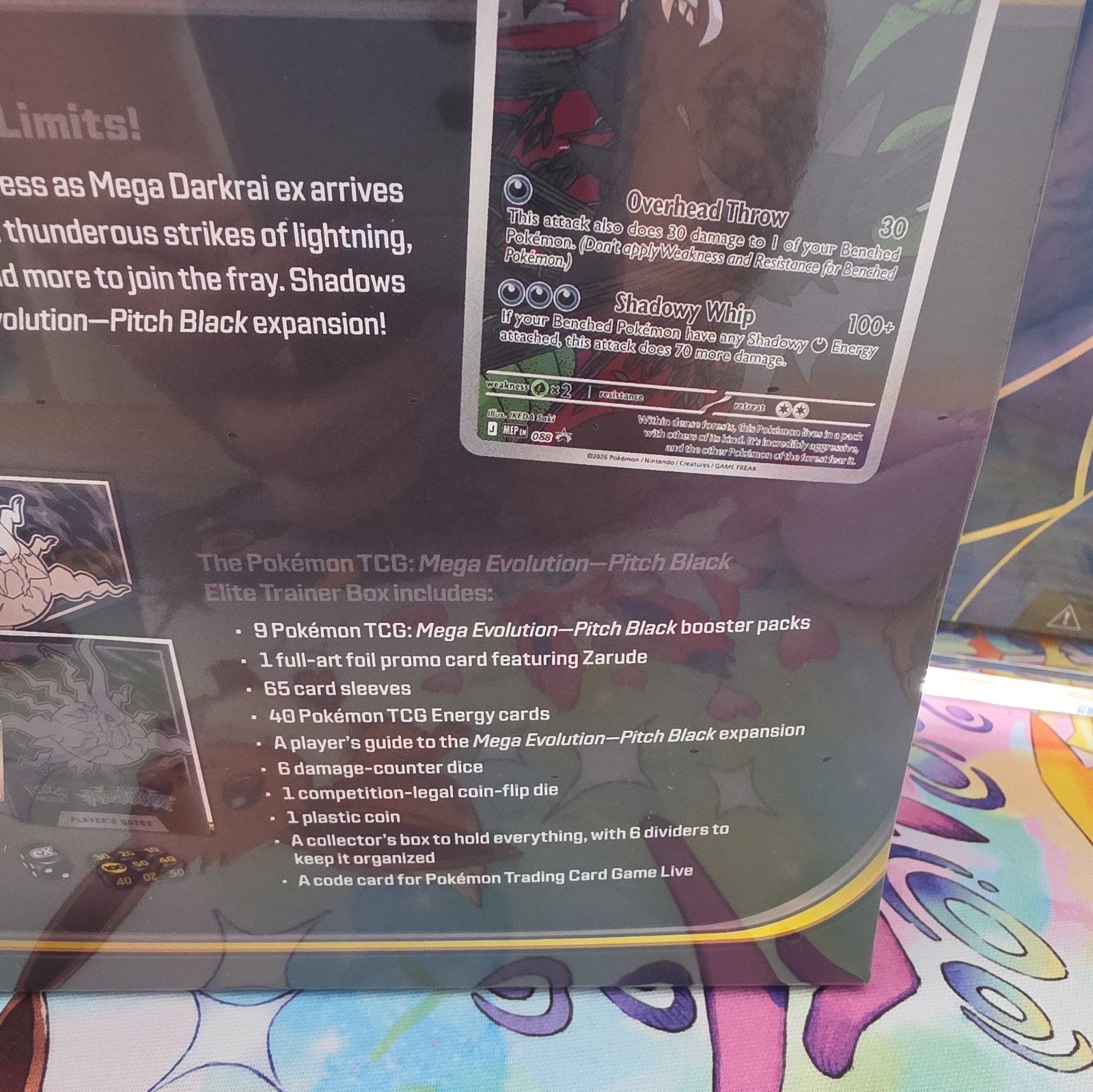 Pokemon Mega Evolution Pitch Black Elite Trainer Box Sealed ETB New