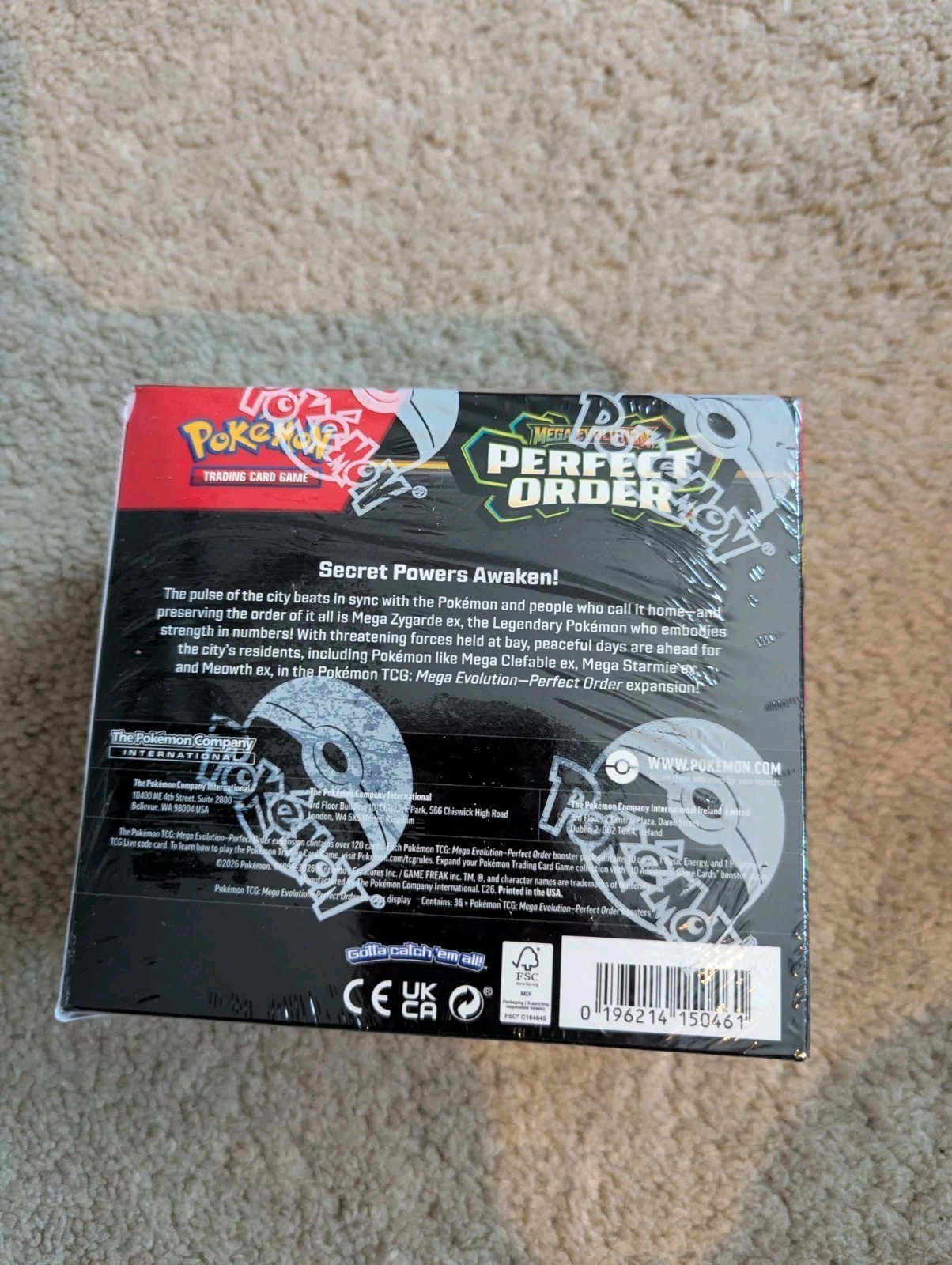 Pokemon Mega Evolution Perfect Order Booster Box Sealed