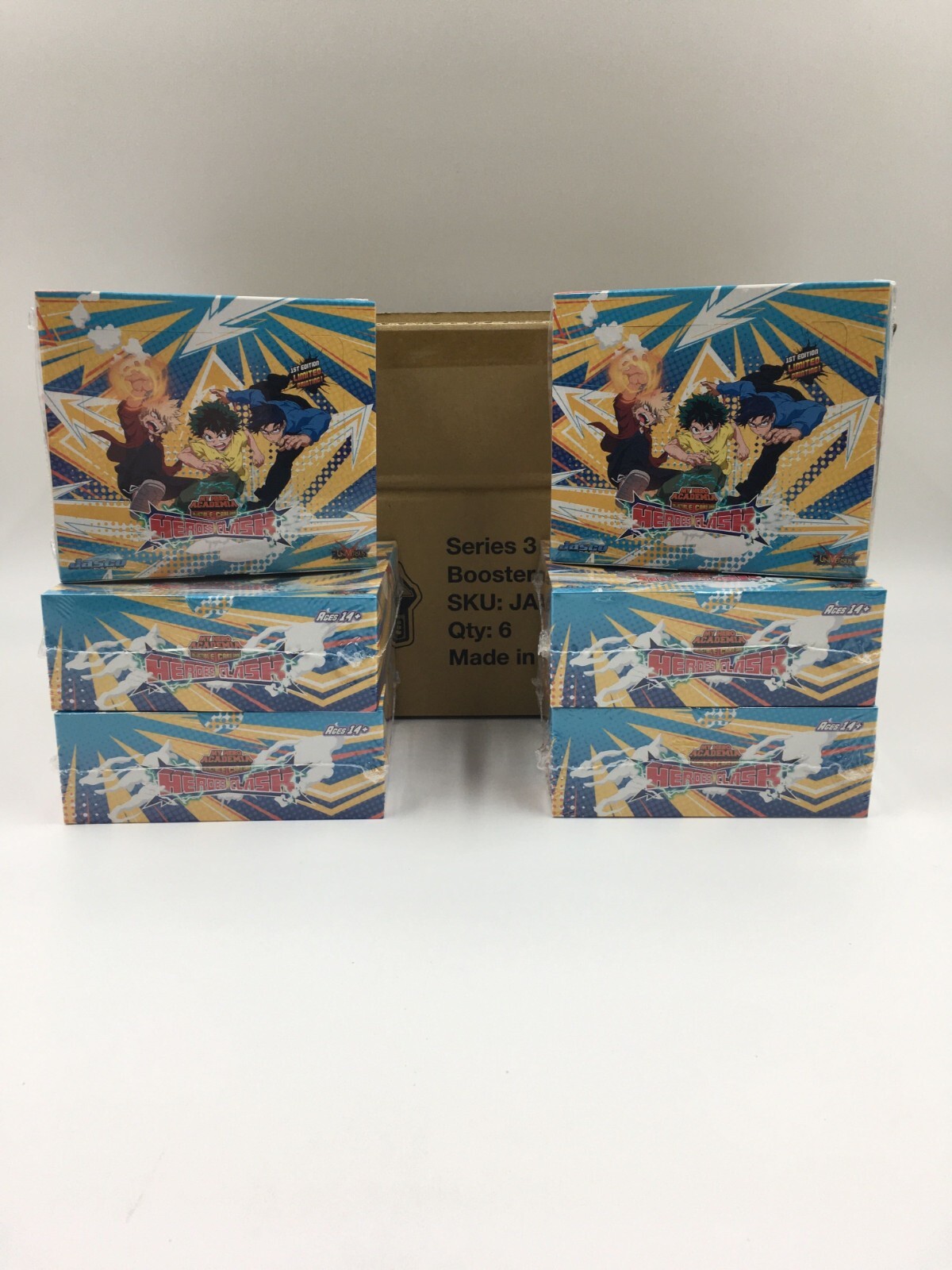 UniVerses: My Hero Academia – Heroes Clash 1st Edition Booster Box x6