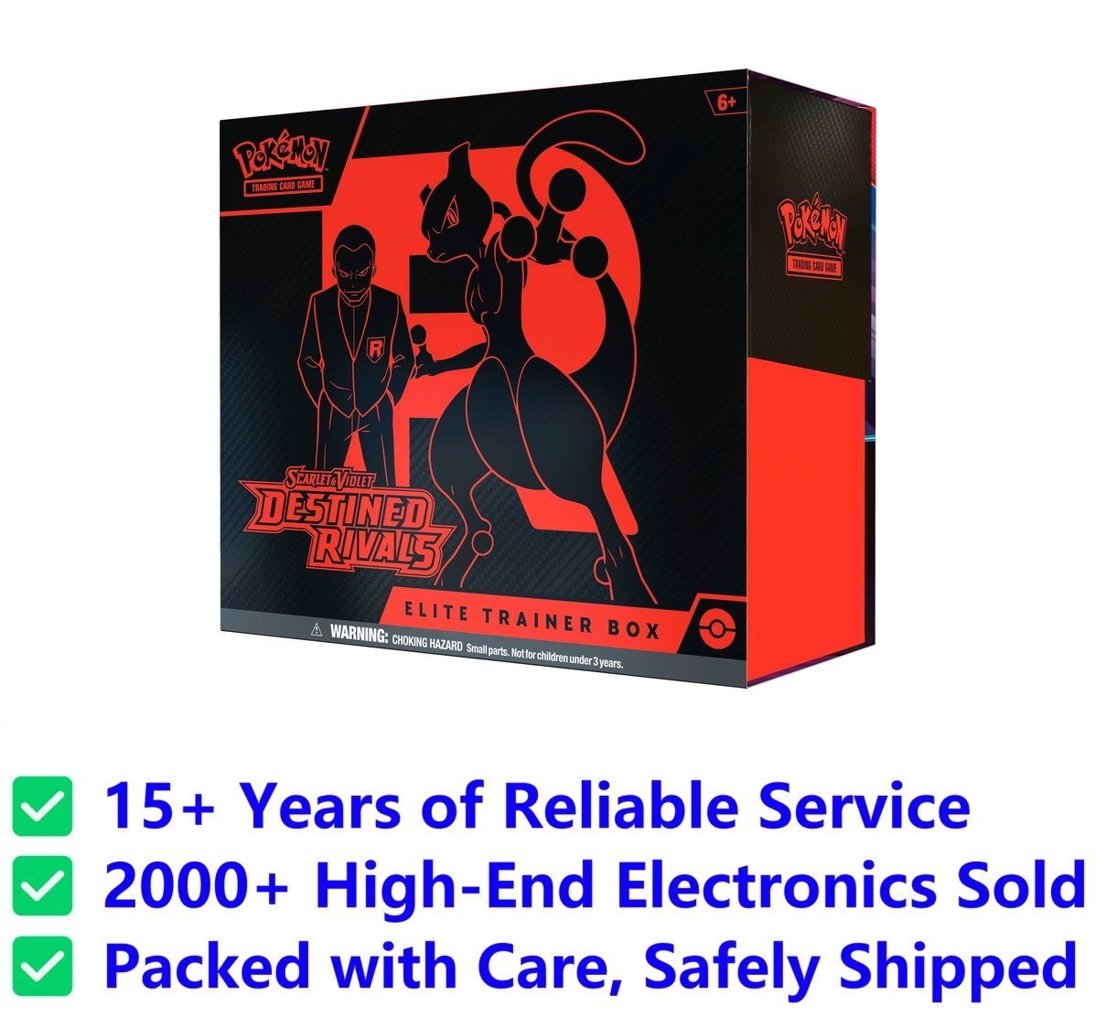Pokemon Scarlet & Violet Destined Rivals Elite Trainer Box w/ Plastic Case