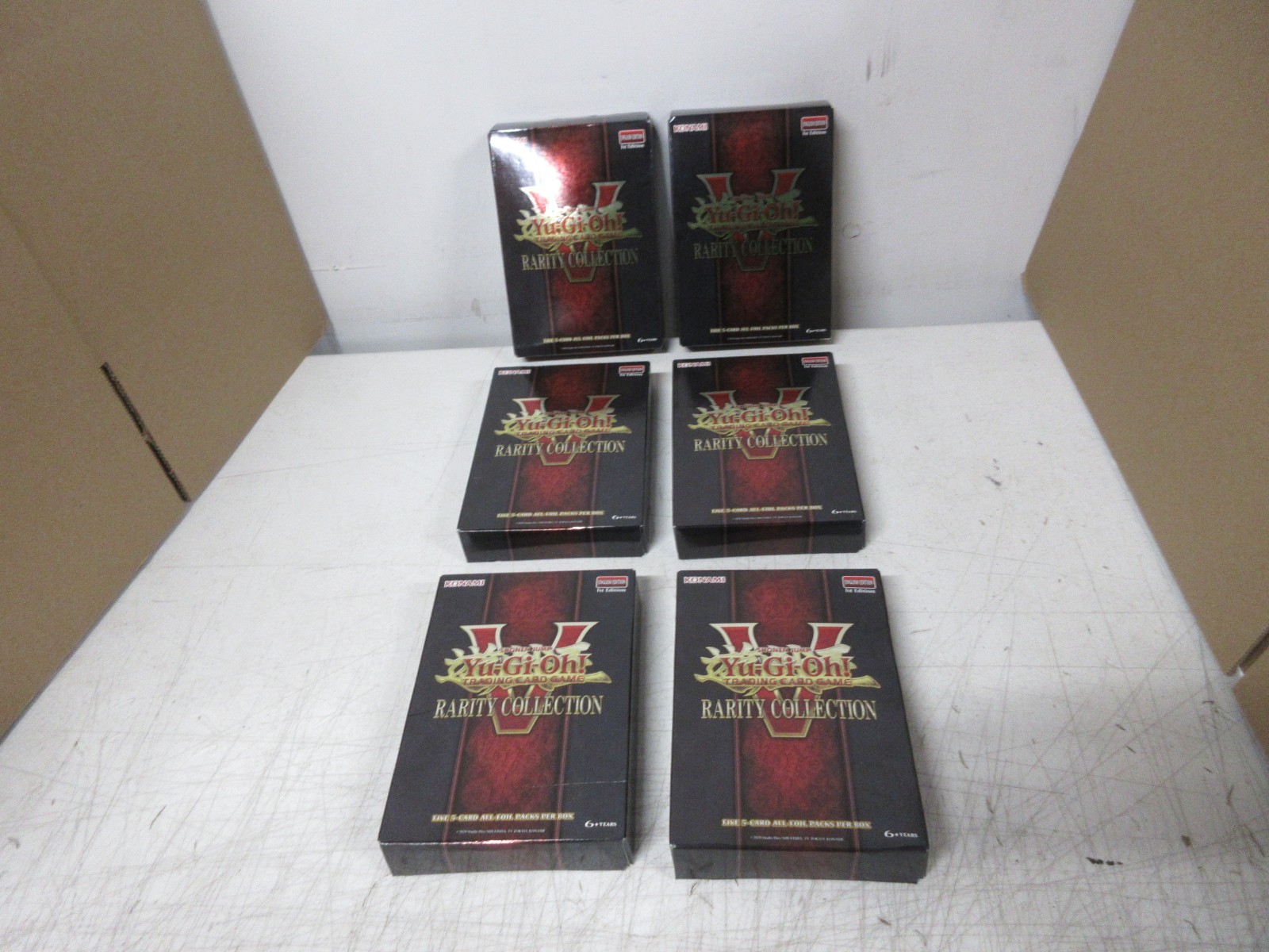 Yu-Gi-Oh! Rarity Collection 5 Box 1st Edition – Lot Of SIX -*Five* Pack Boxes –