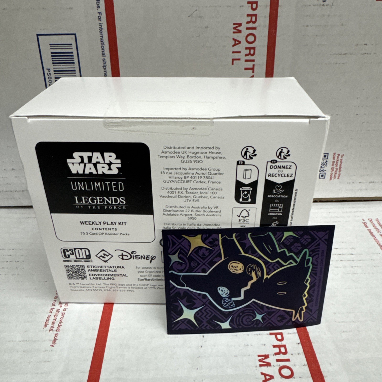 Star Wars Unlimited TCG Legends of The Force Weekly Play Kit Unopened Box