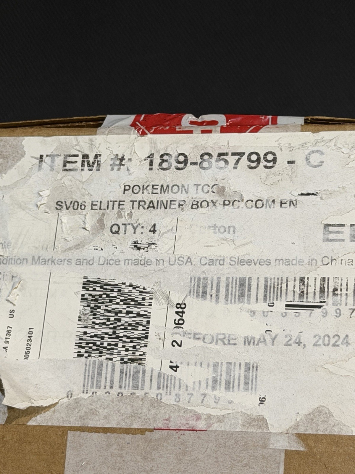 Pokemon TCG SV06 Twilight Masquerade Pokemon Center exclusive ETB SEALED Case