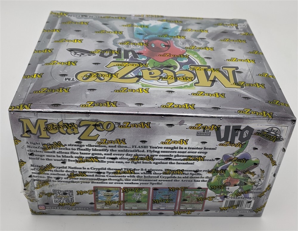 Factory Sealed MetaZoo Cryptid Nation TCG UFO 1st Edition Booster Box 36 Packs