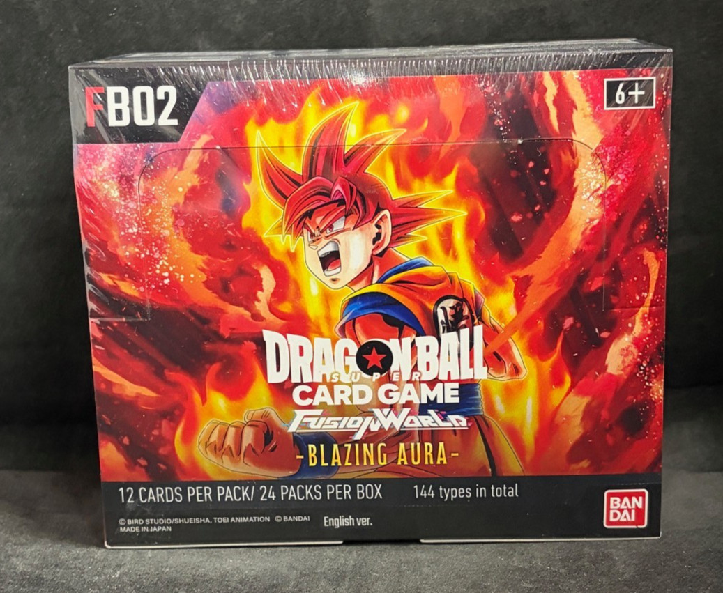 Dragon Ball Super TCG: Fusion World Blazing Aura Booster Box [FB02] – 24 Packs
