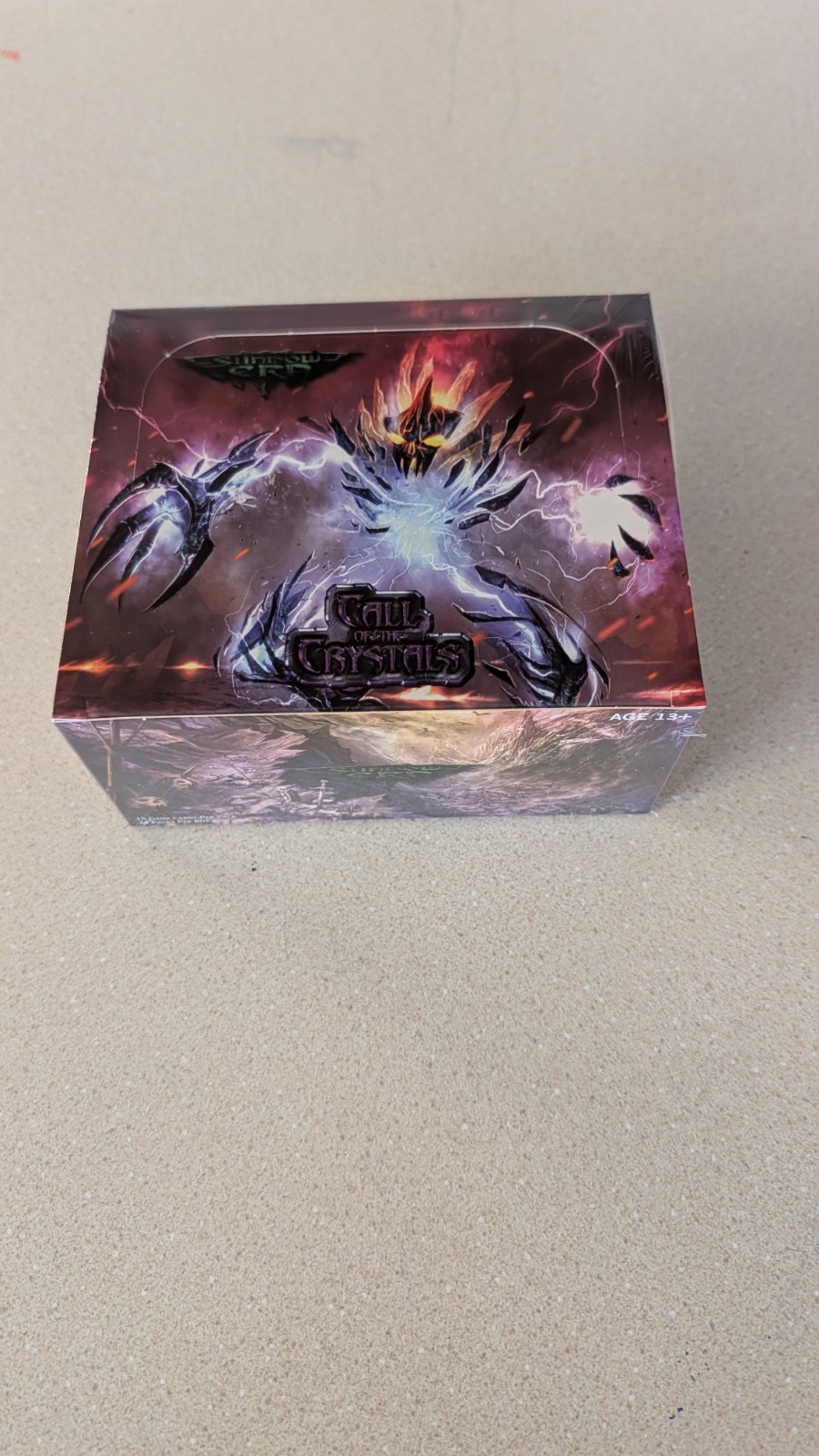 SHADOW ERA TCG CALL OF THE CRYSTALS BOOSTER BOX NEW SEALED 24 PACKS PER BOX .