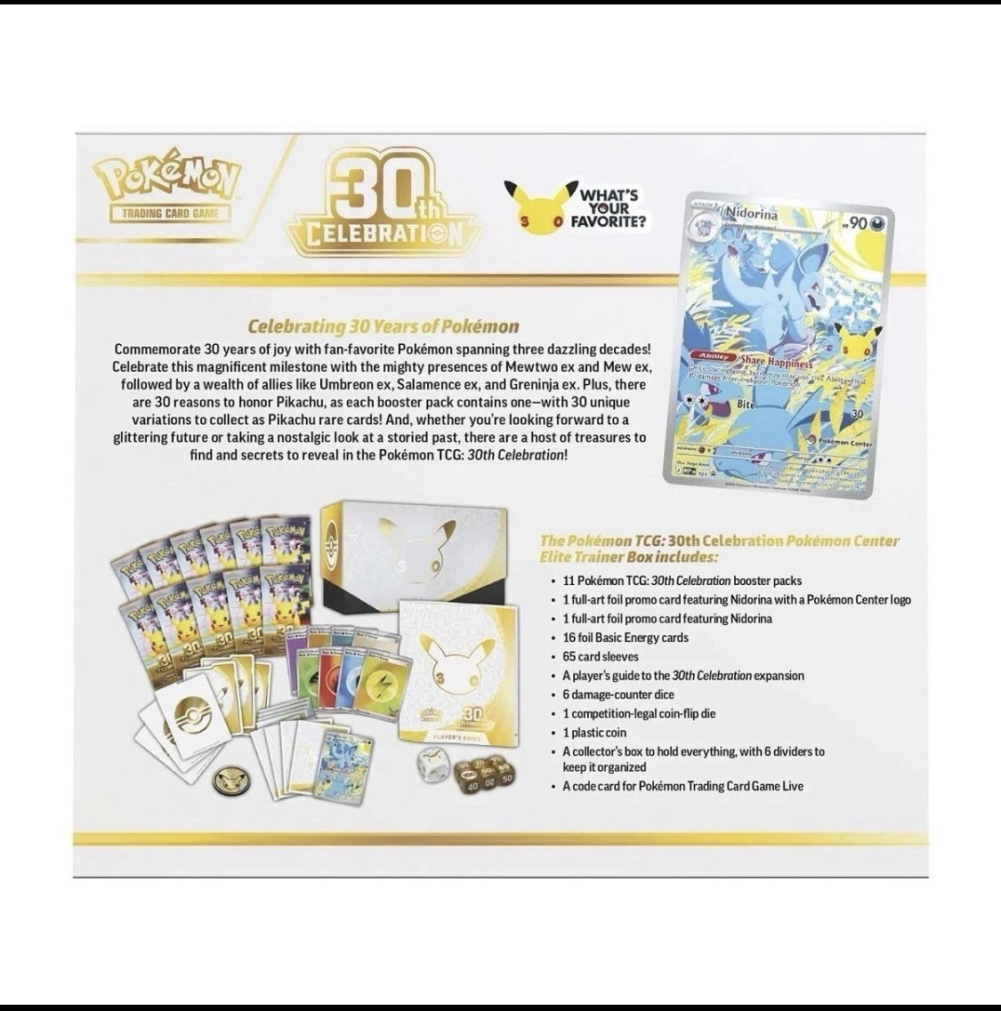 *PRESALE* Pokemon Center 30th Anniversary ETB New Sealed SHIPS 9/16
