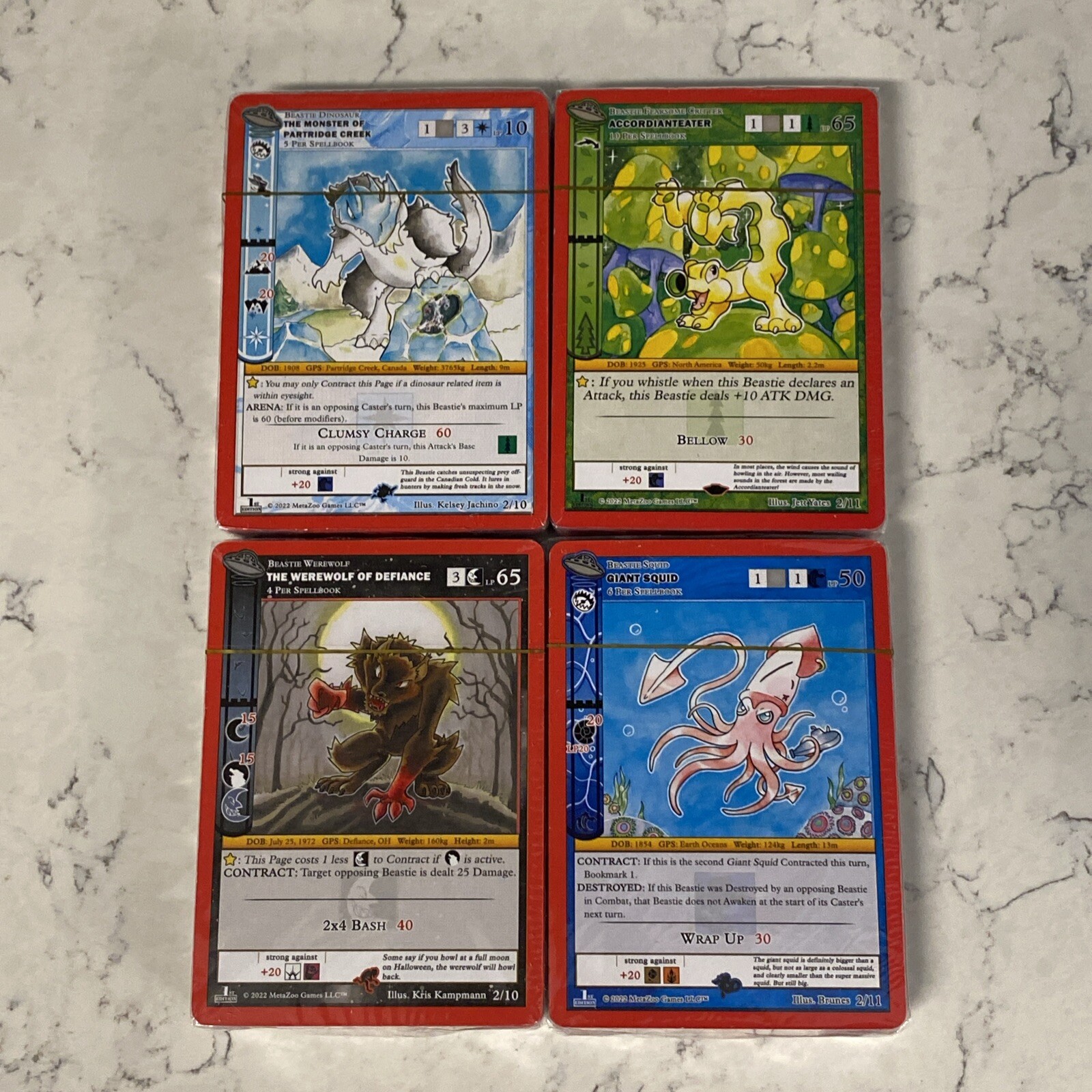 MetaZoo TCG: UFO Lot of 4 Sealed Decks Only New Unopened