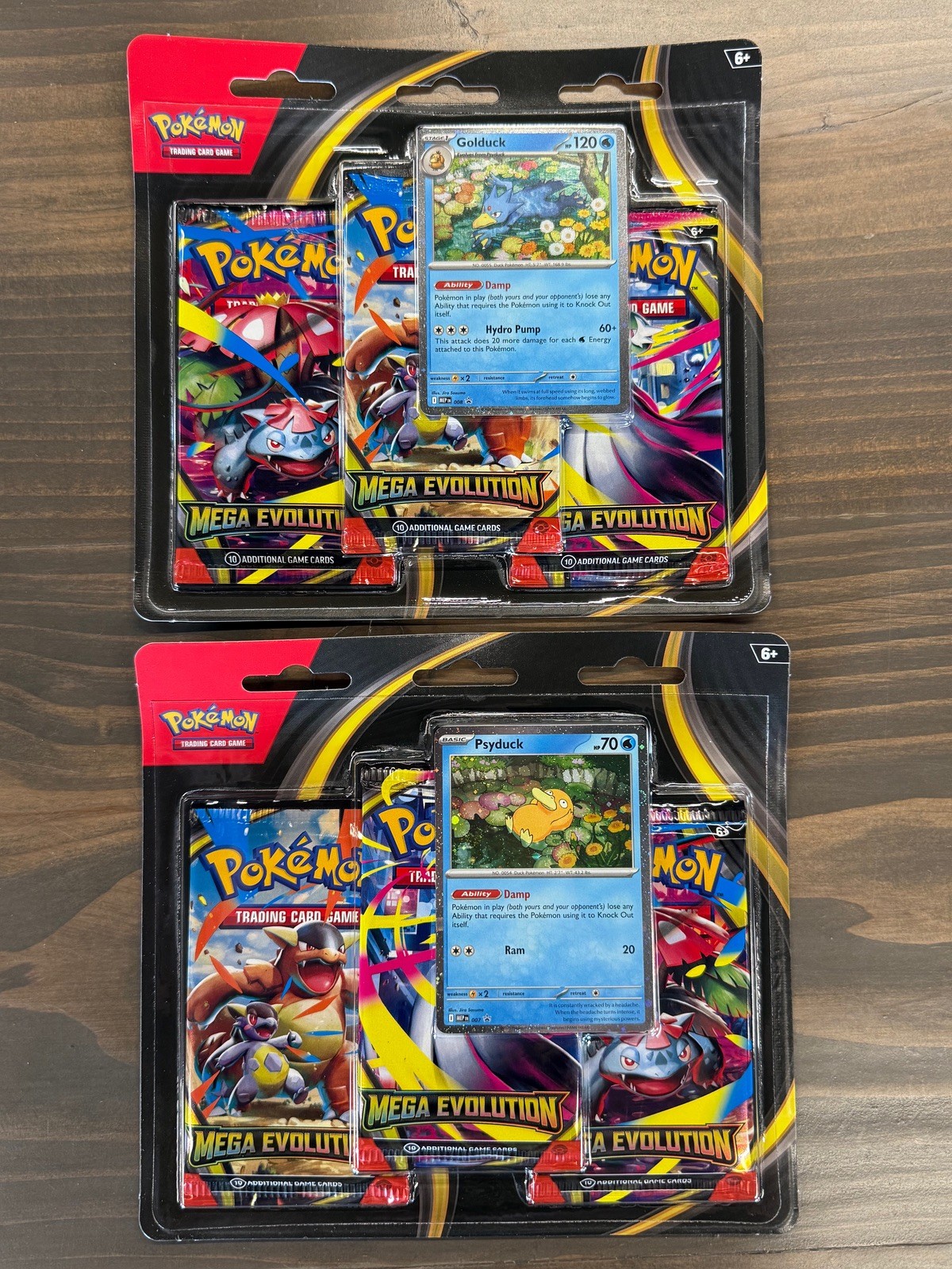 Pokemon Mega Evolutions Base Set ME01 3-Pack Blister Set of 2! Brand New
