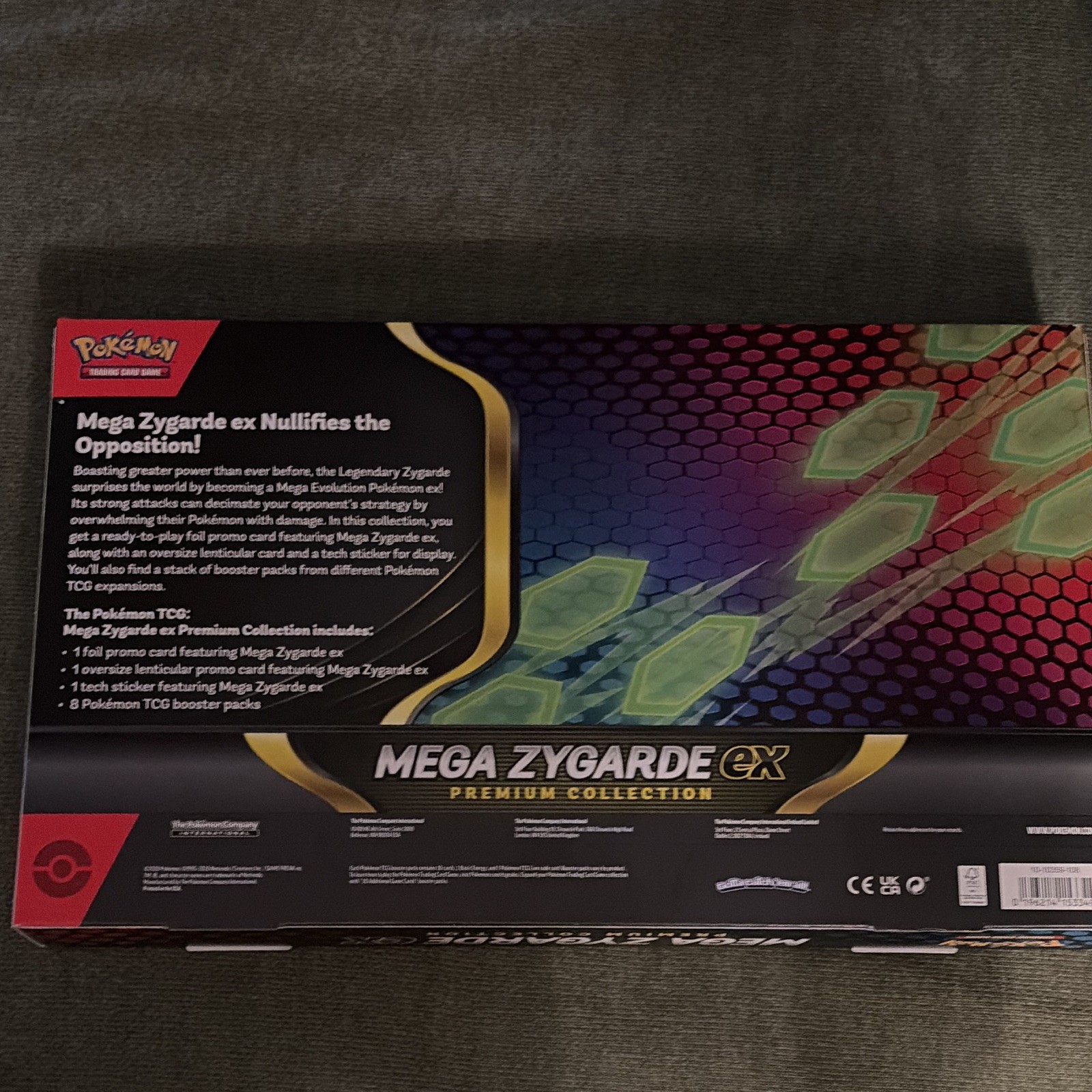 Pokémon TCG Mega Zygarde-EX Premium Collection Box Booster Promo Oversized