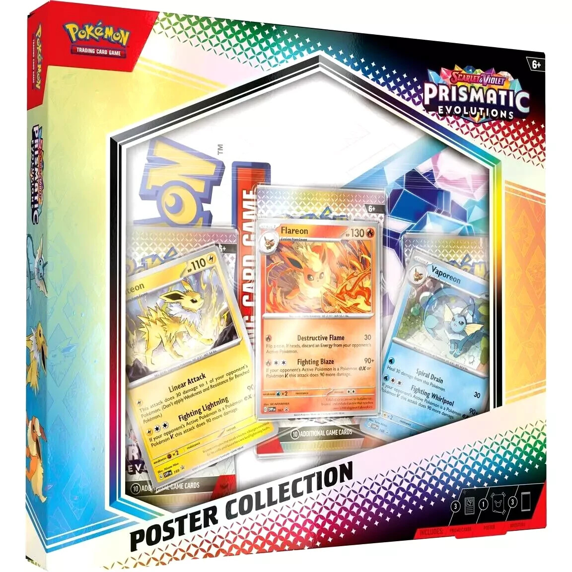 Pokemon TCG SV8.5 Prismatic Evolutions Poster Collection Box Factory Sealed