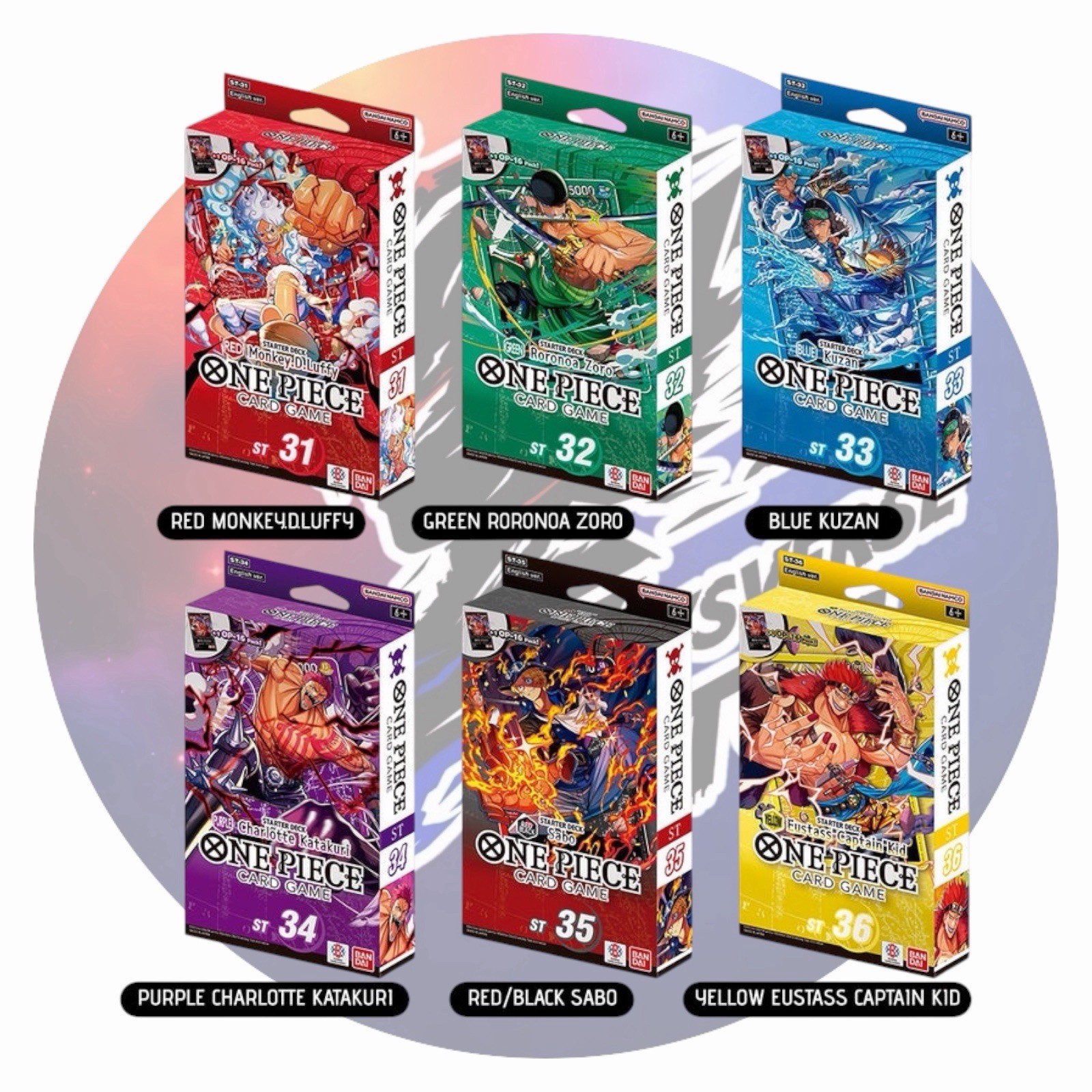 PREORDER ONE PIECE BUNDLE STARTER DECK ST31 ST32 ST33 ST34 ST35 ST36 ENGLISH ENGLISH ENG