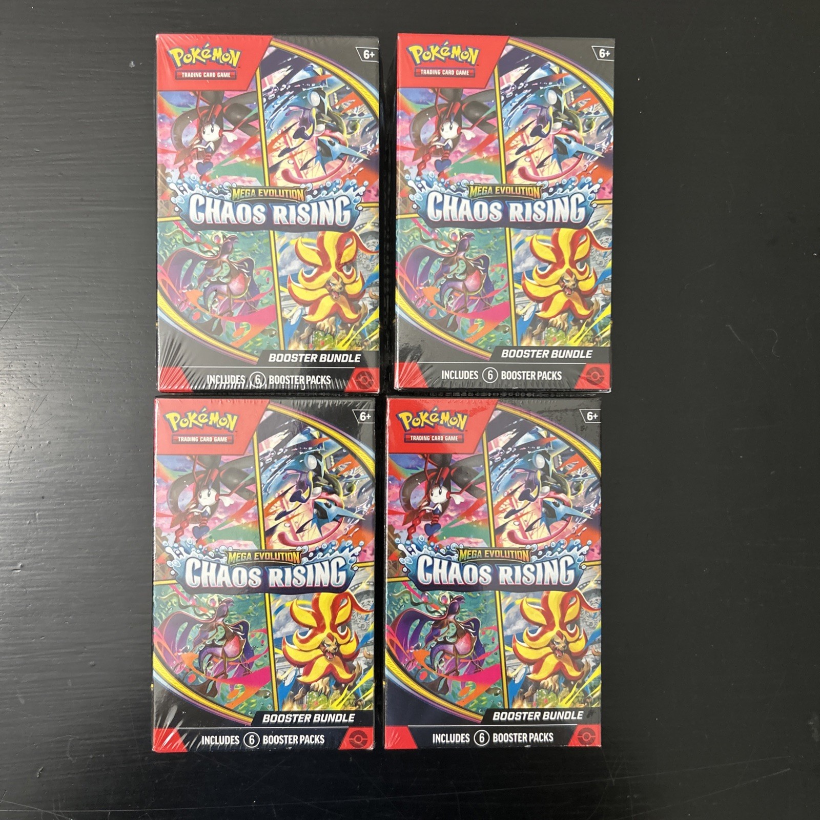 Chaos Rising Booster Bundle Pokemon TCG ME04 Sealed Box Lot of 4x