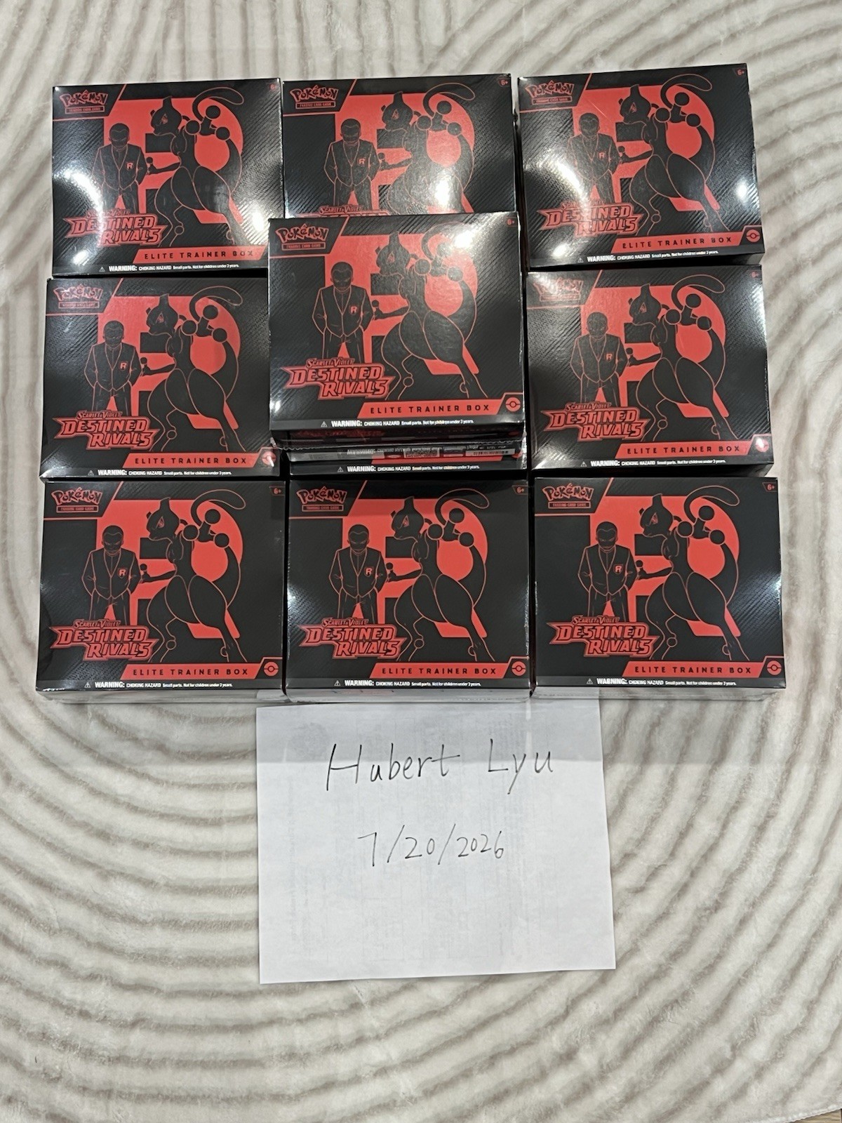 Pokemon TCG Destined Rivals Elite Trainer Box ETB Factory Sealed – FREE SHIP!!
