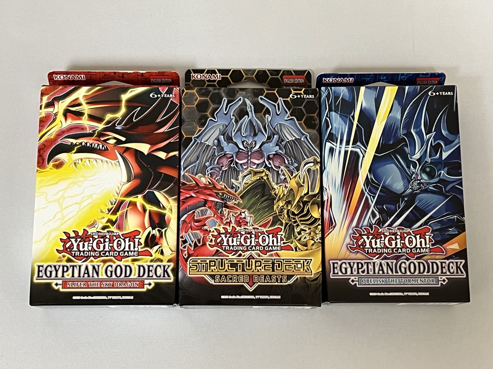 Yugioh Egyptian God Decks + Sacred Beast Structure Deck Bundle Factory Sealed