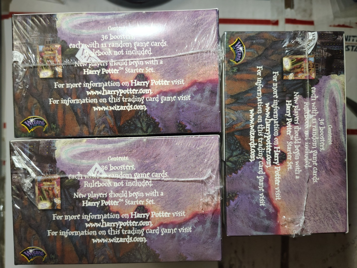 Harry Potter TCG Base Set Booster Box 36 Packs Sealed WOTC English Vintage
