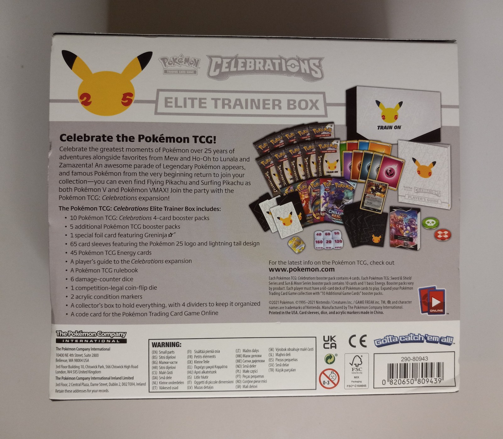 Pokémon TCG: 25th Anniversary Celebrations Elite Trainer Box