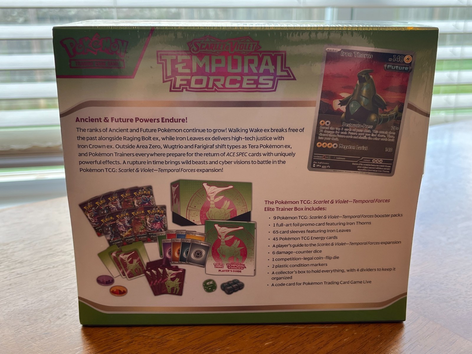 Pokemon Temporal Forces Iron Leaves Elite Trainer Box – Sealed