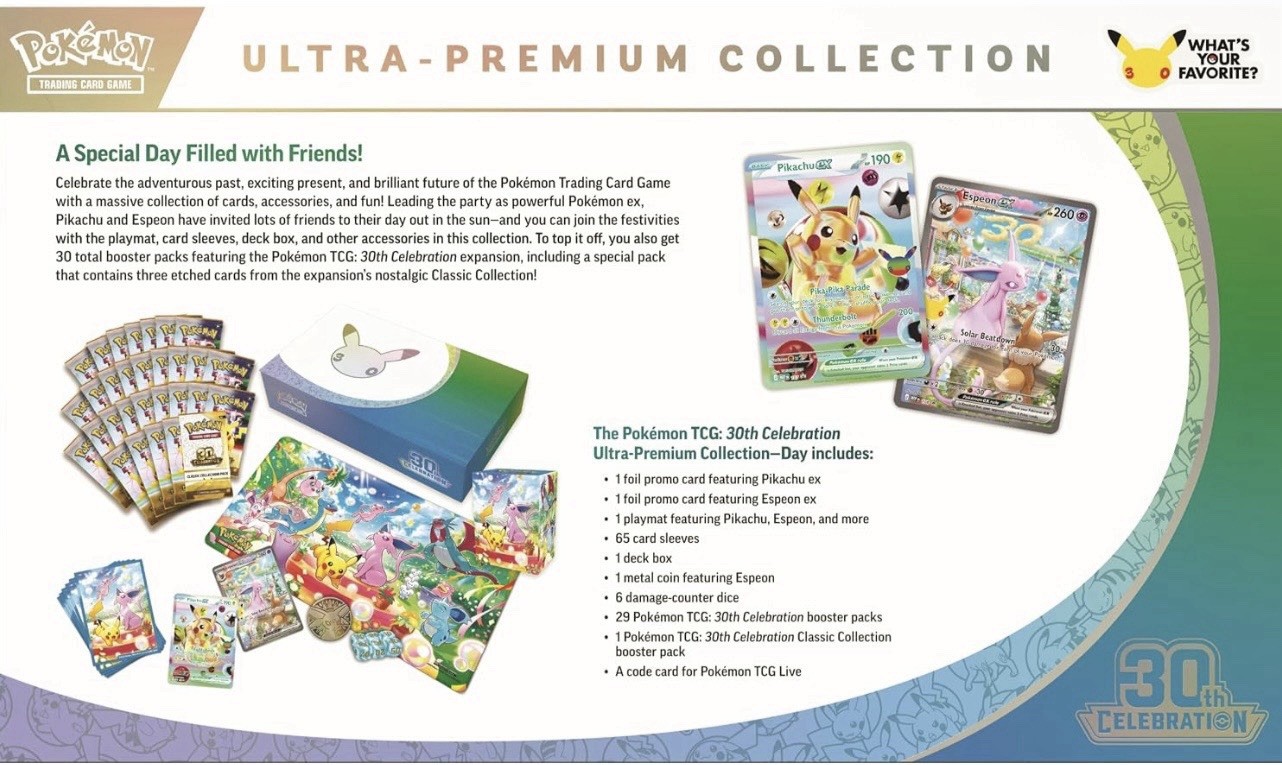 Pokémon TCG 30th Celebration Ultra-Premium Collection 2-Box UPC Combo Pre-Sale