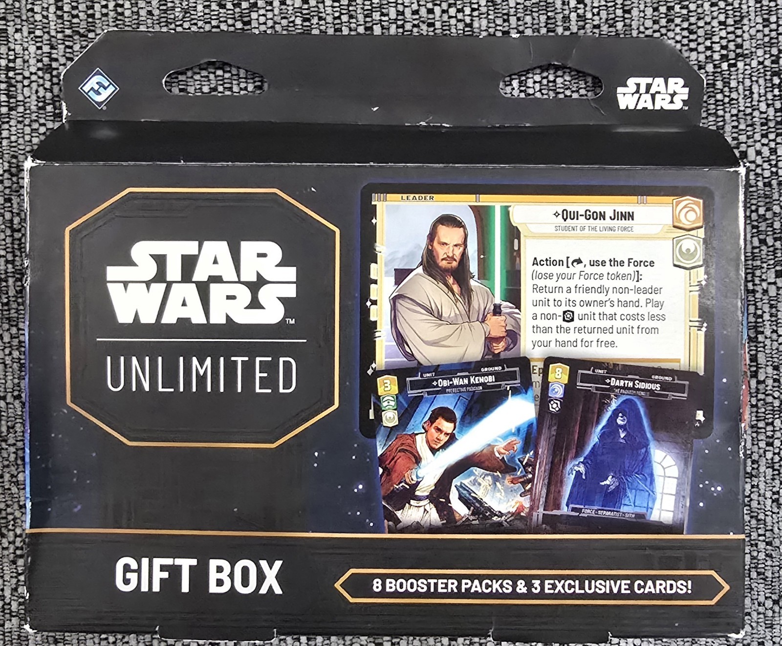 Fantasy Flight Games Star Wars Unlimited Gift Box 8 Boosters 3 Exclusive Cards