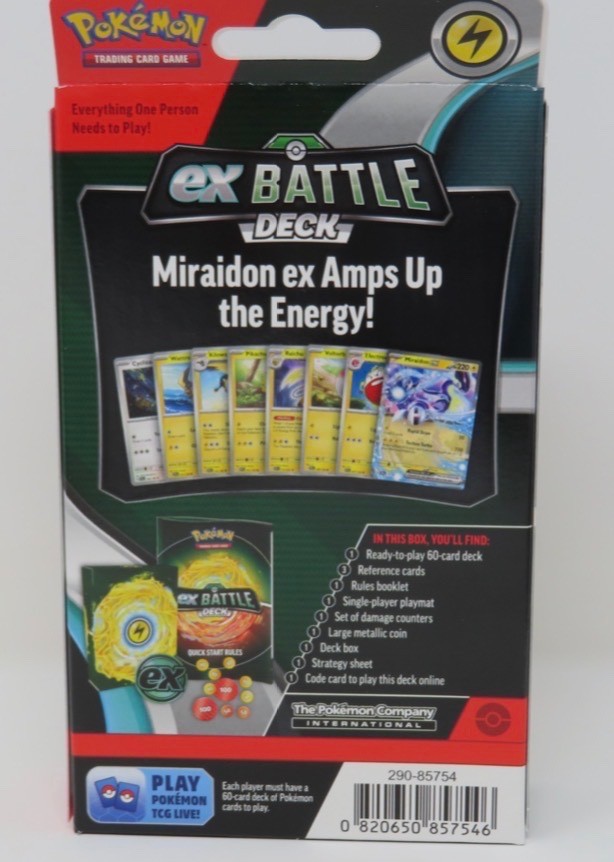 Pokemon TCG Miraidon ex Battle Deck 60 Card Ready-to-Play Theme Deck Sealed