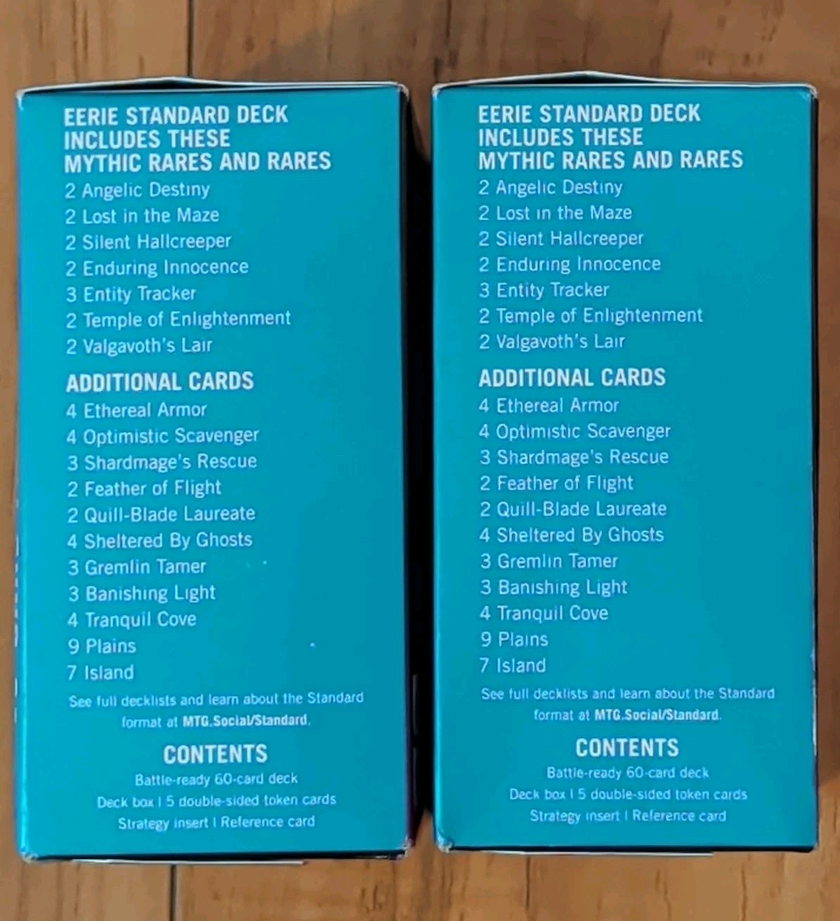 Lot of (2) Magic The Gathering Eerie Theme Deck Secrets Of Strixhaven