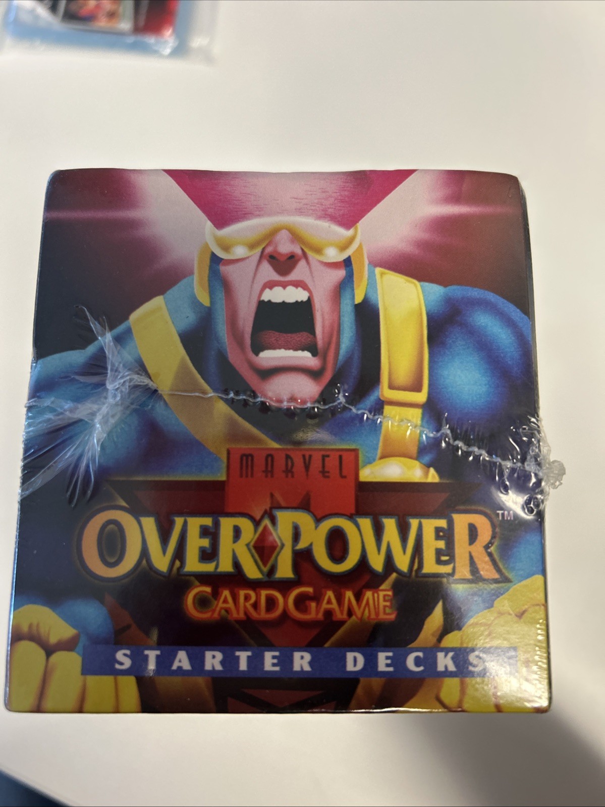 1995 Fleer Marvel OverPower Card Game Starter Deck Hobby Box Factory Sealed