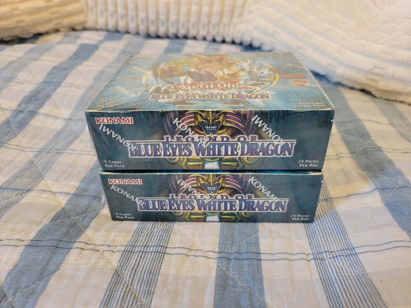 x2Yu-Gi-Oh Legend of Blue-Eyes White Dragon Booster Box 25th Anniversary Edition