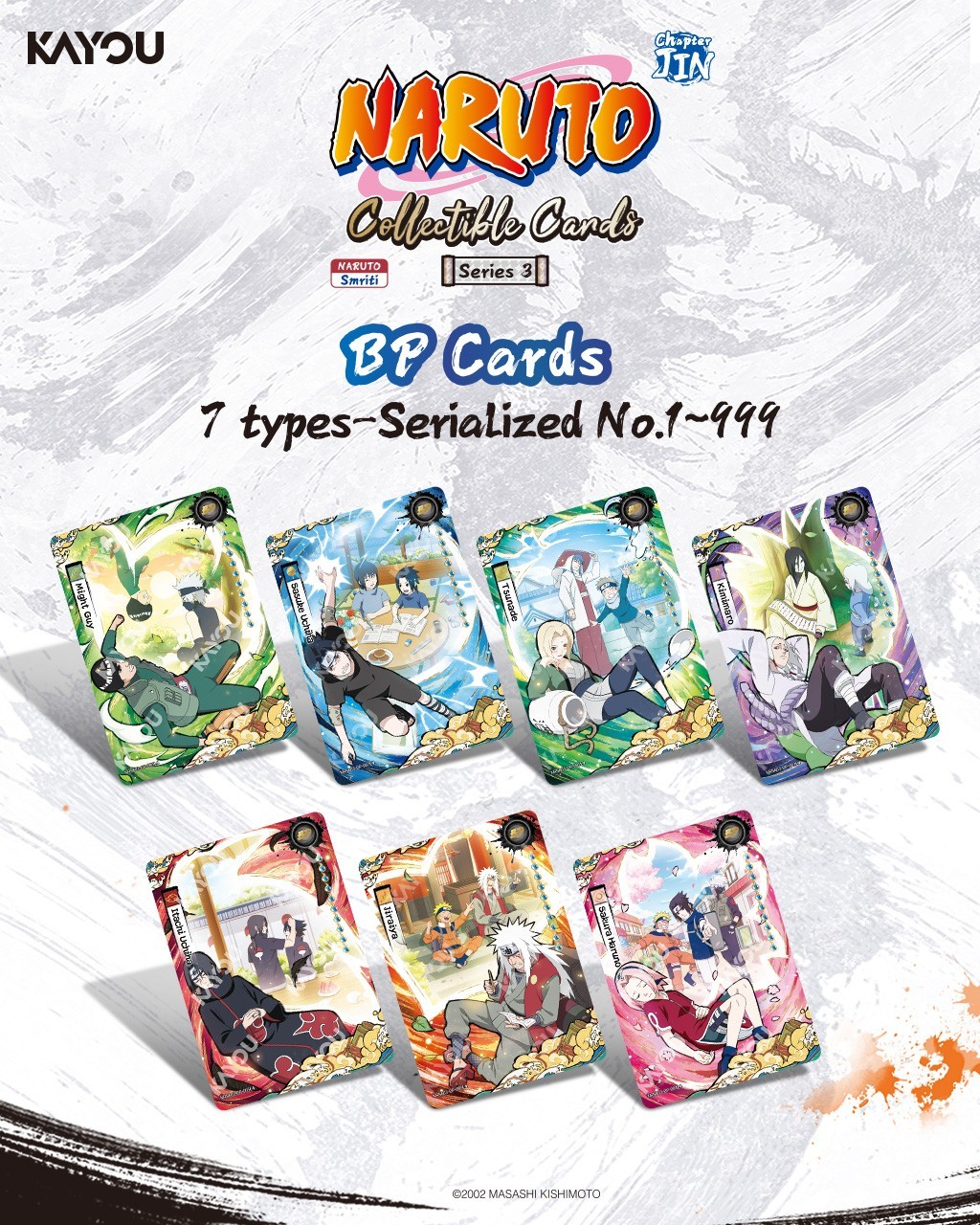 CASE of Naruto Kayou Series 3 Chapter Jin English 5 Pack Boxes (36 Boxes)