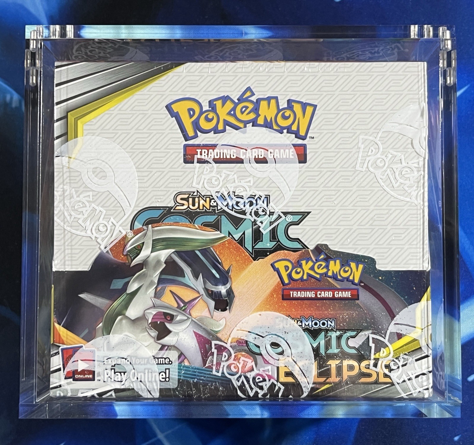 Pokemon 2019 Sun & Moon Cosmic Eclipse Booster Box TCG Sealed W New Acrylic Box