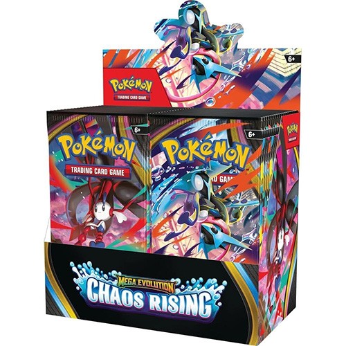Pokemon Cards – Mega Evolution Chaos Rising – BOOSTER BOX [36 Packs] – Sealed