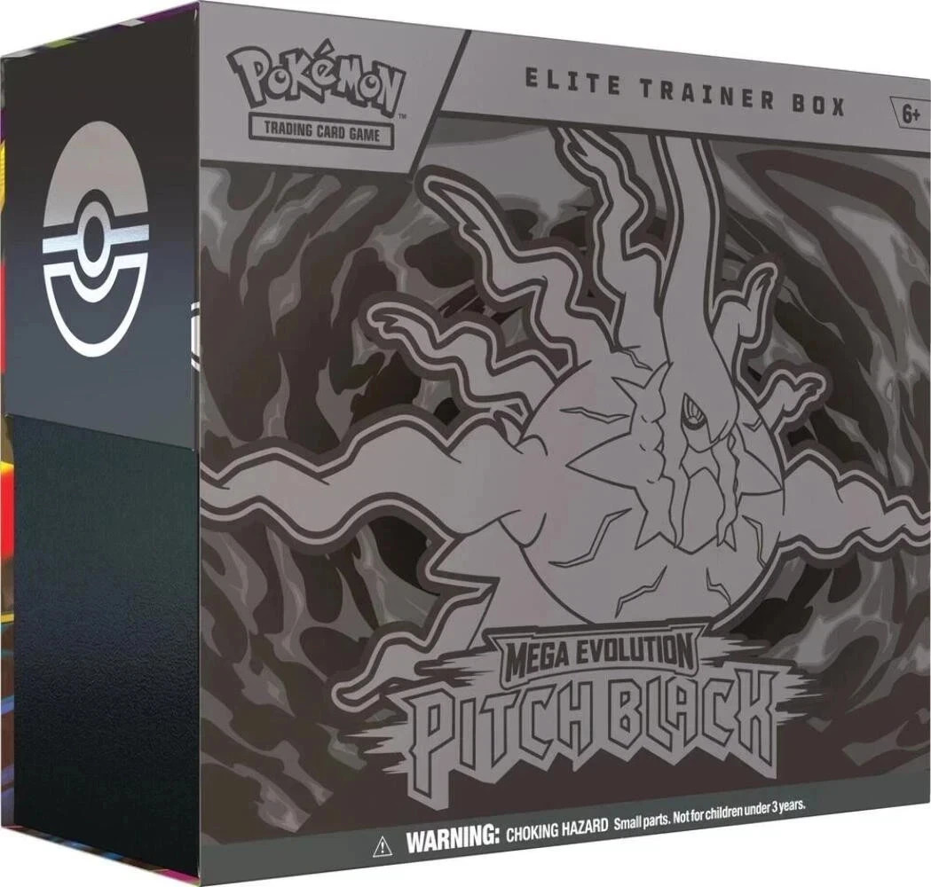 Pokemon Mega Evolution Pitch Black Elite Trainer Box Factory Sealed Presale 7/16