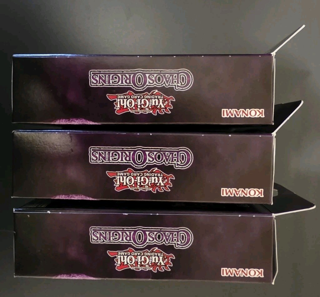Yugioh Chaos Origins 3x 4 Pack Boosters Box 1st Edition Sealed (12 Packs)