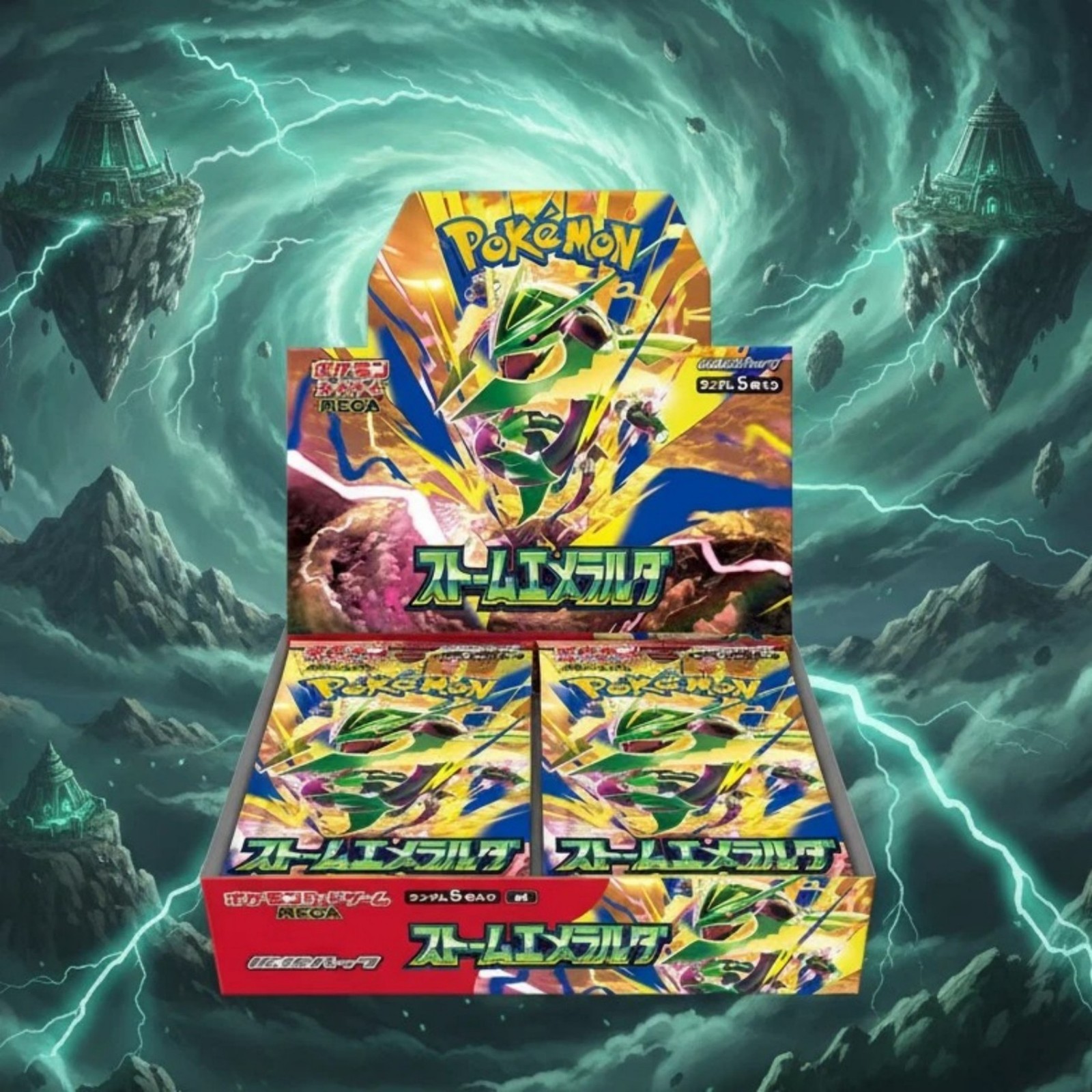 Storm Emeralda Booster Box w/Shrink Mega M6 Jpn Pokemon Card Game PSL Sealed New