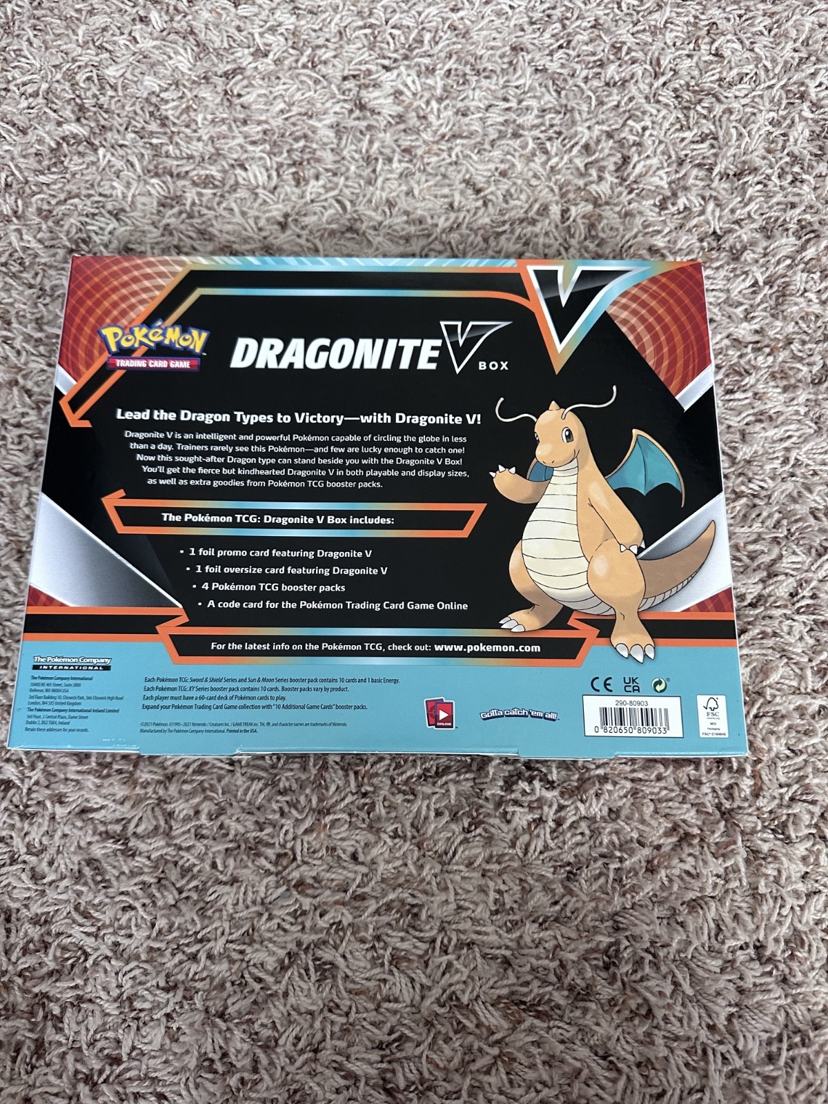 Pokemon TCG Dragonite v Box Sealed