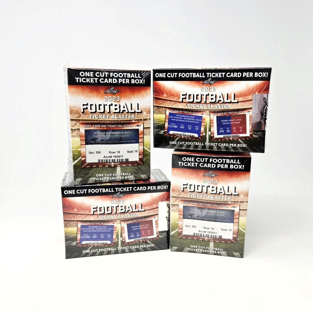 2023 Leaf Football Ticket Blaster – Lot of 4 Factory Sealed Boxes