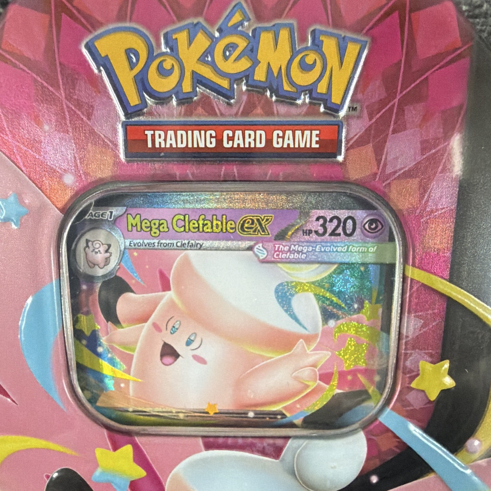 Pokémon TCG Mega Moonlit Tin Mega Clefable-EX Promo Sealed English 10-10389-120