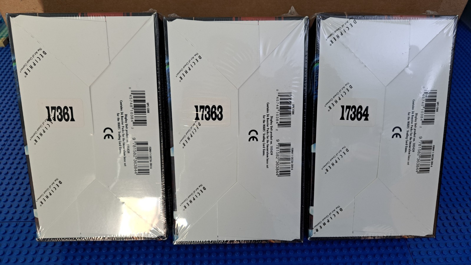 Wars CCG Incursion Sealed Booster Box Decipher 36 Packs of 15 Cards