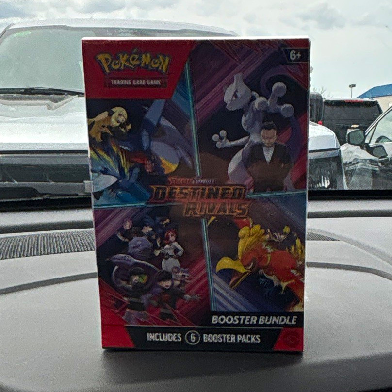 Pokémon TCG Destined Rivals Booster Bundle Box 6 Packs English Mewtwo