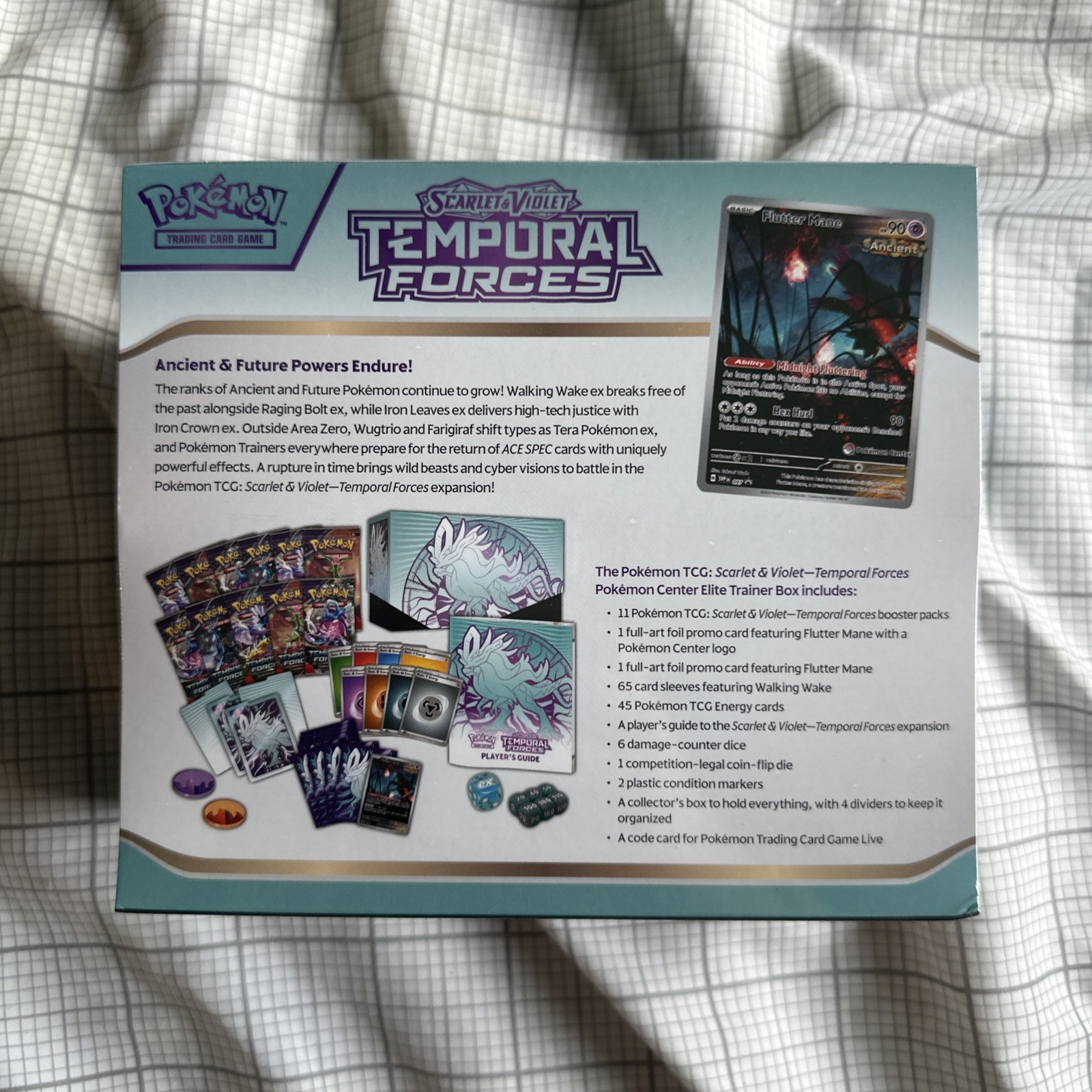 Temporal Forces Walking Wake Pokemon Center Elite Trainer Box ETB – New & Sealed