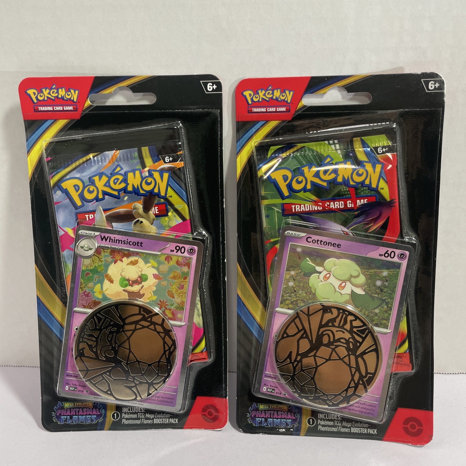 Pokemon Phantasmal Flames Cottonee/Whimsicott Checklane Blister set (1 of each)