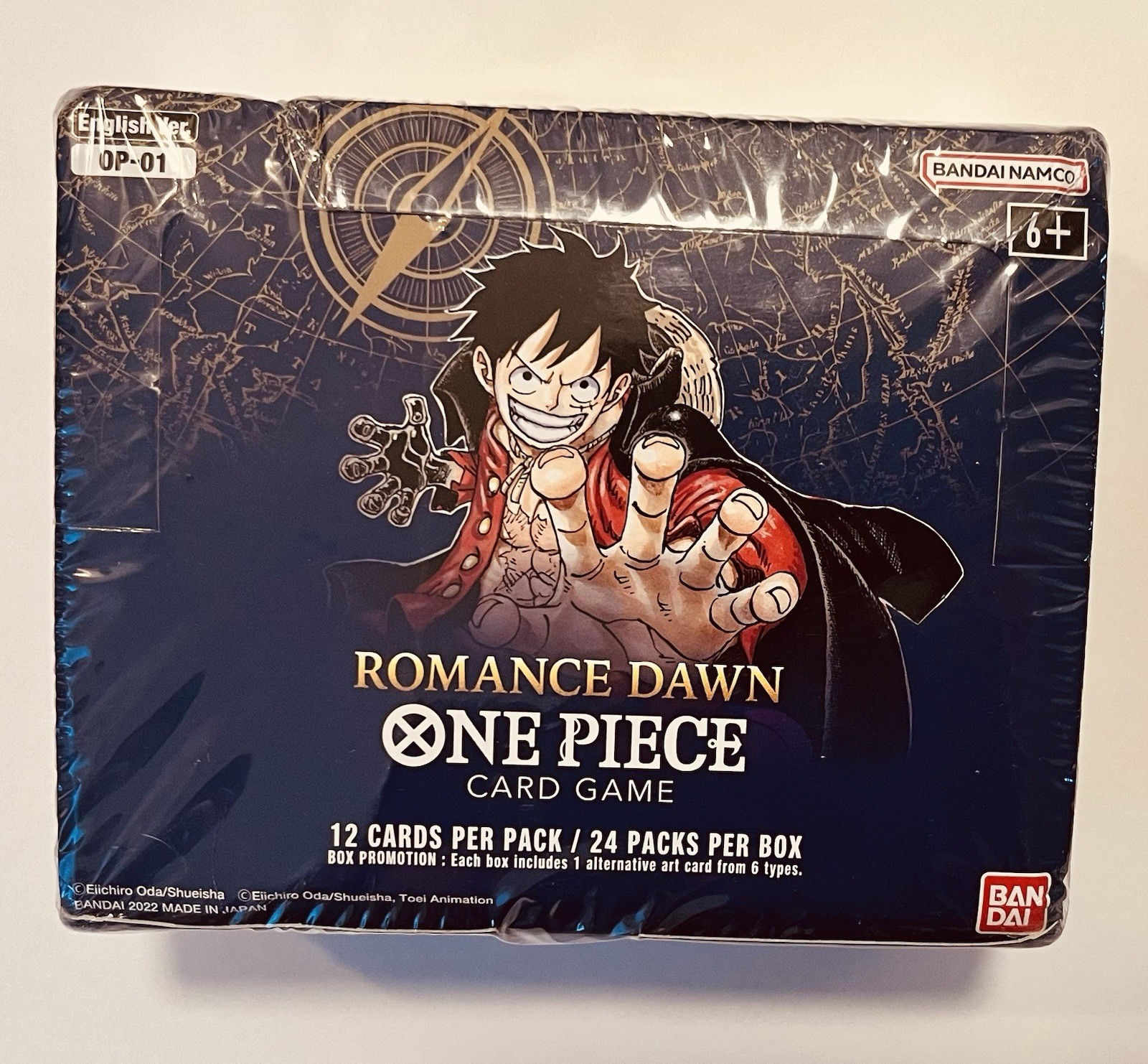 One Piece TCG: OP-01 Romance Dawn Booster Box Sealed – White Bottom – English