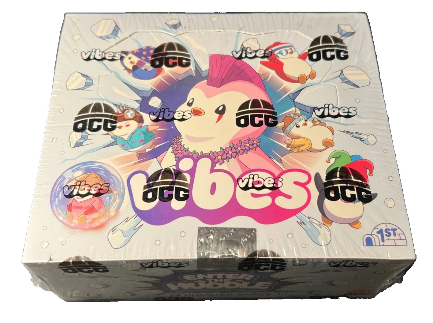 Vibes TCG Enter the Huddle 1st Edition Booster Box – Pudgy Penguins – SEALED
