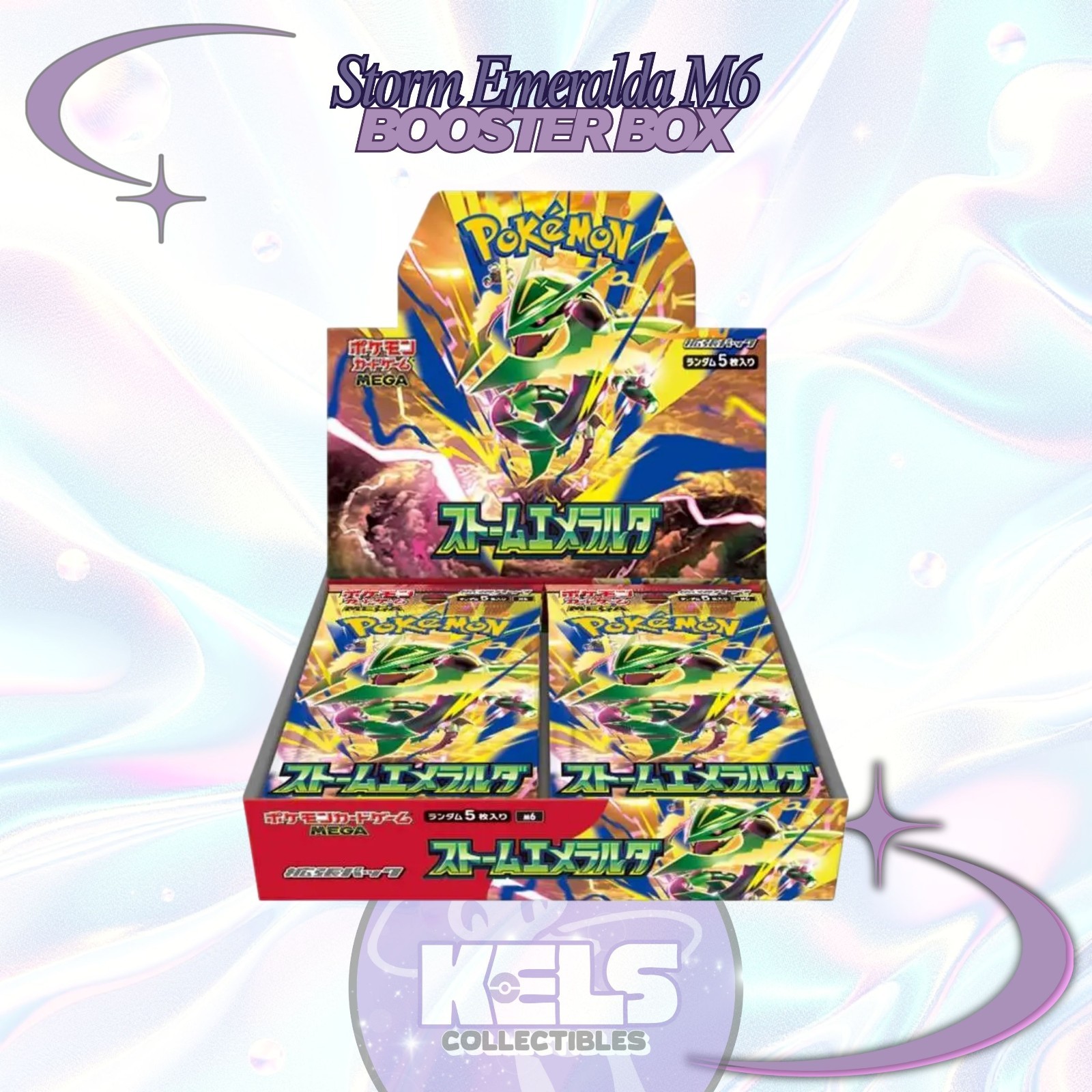 Storm Emeralda Booster Box M6 Japanese Pokemon Mega Evolution EX US Seller PSL